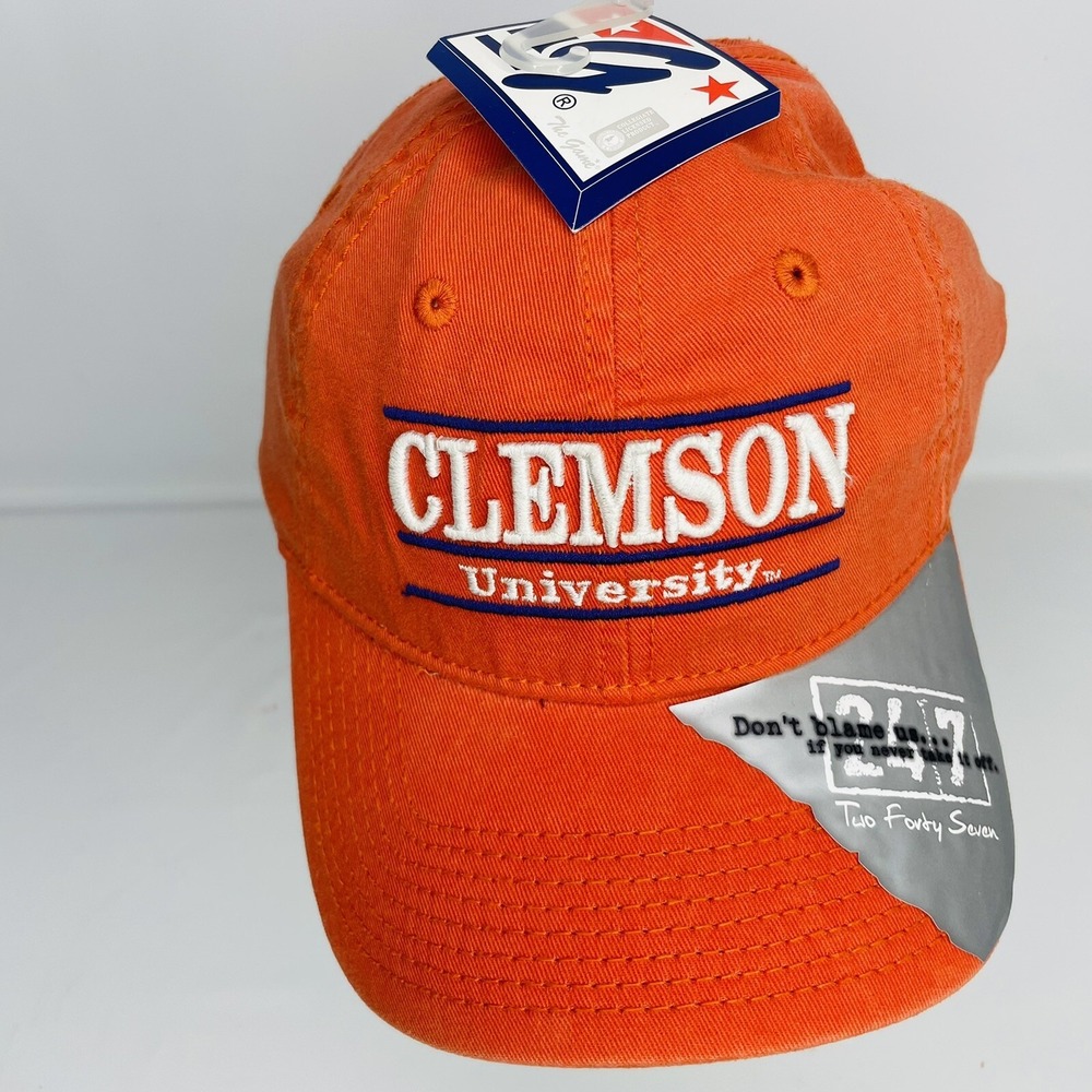 The Game | Clemson Tigers | Hat Cap | Relaxer Orange | Strap back NWT.